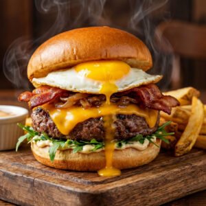 Bacon and Eggs Burger